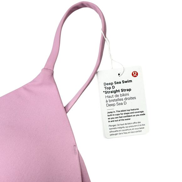 NWT LULULEMON Deep Sea Swim Top D Cup Size 6 Rose Mellow - Picture 5 of 9